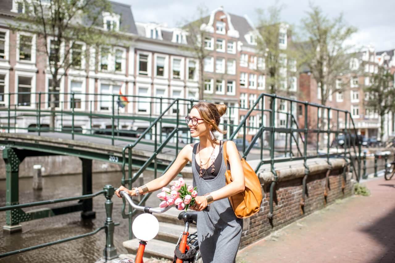 Visite en français d’Amsterdam en vélo avec Aurore