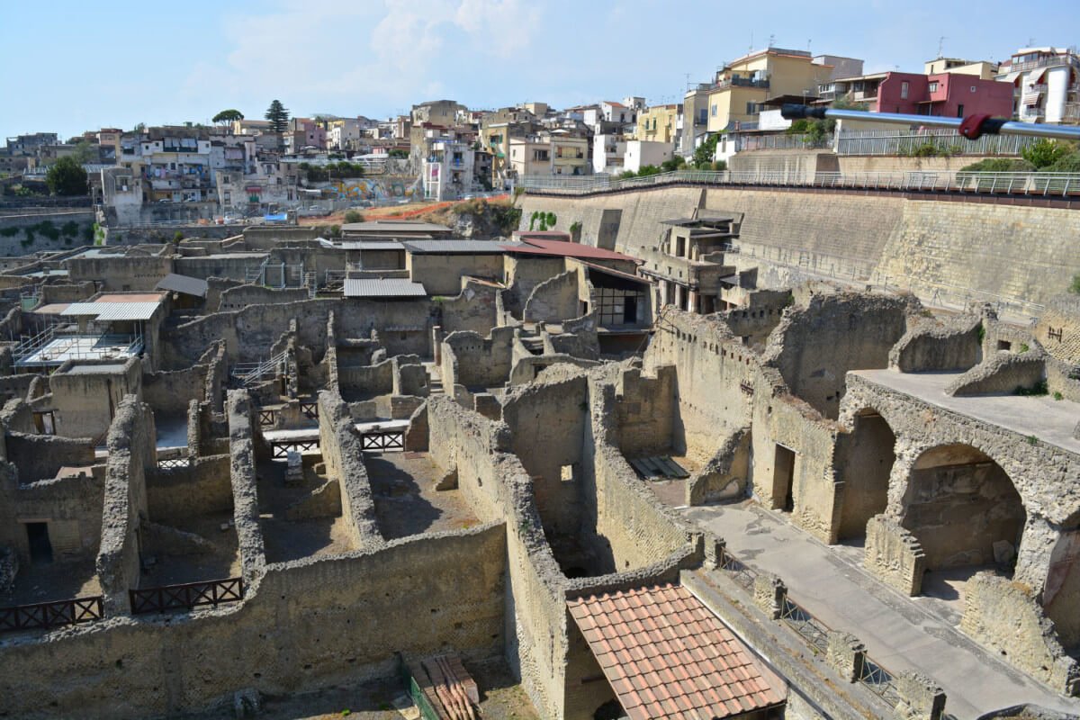 Les ruines d'Herculaneum