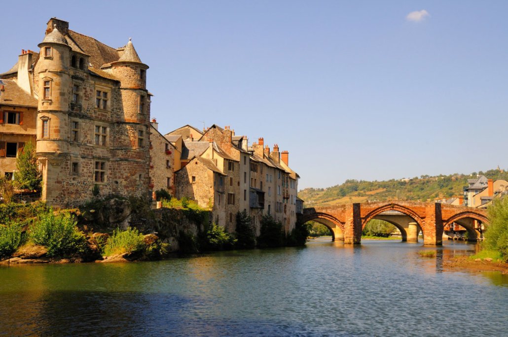 Le village d'espalion en Aveyron