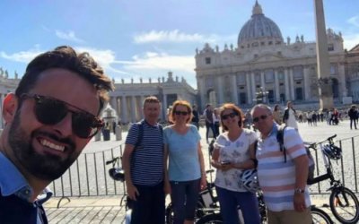 Visite en vélo à Rome avec guide français