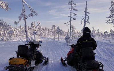 Excursion en motoneige avec guide français depuis Rovaniemi